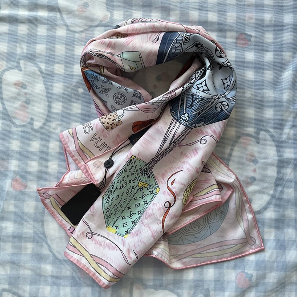 Louis Vuitton Hot Air Balloon Square Scarf